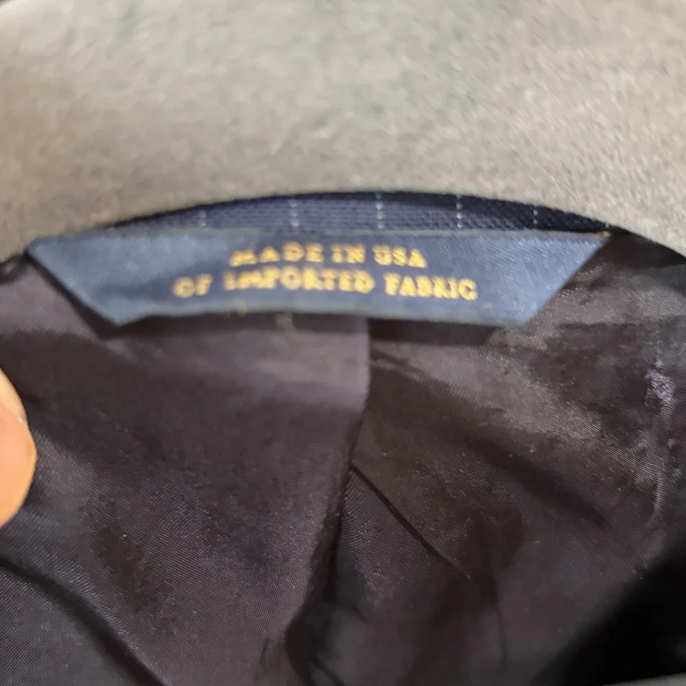Brooks Brothers 1818 Regent Fit Blazer Navy Pinstripe Vitale Barberis Canoni 42R